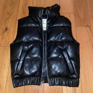 Abercrombie & Fitch Faux Leather Vest